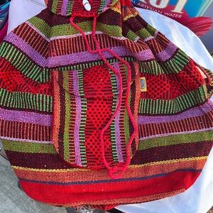 Colorful Striped Women's Bag